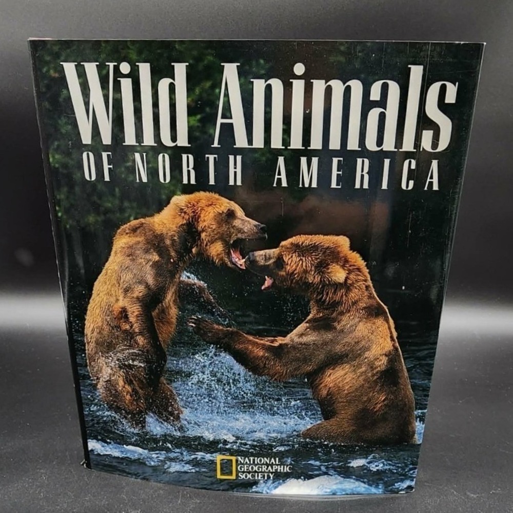 Wild Animals of North America Hardcover Book New Old Stock National Geographic